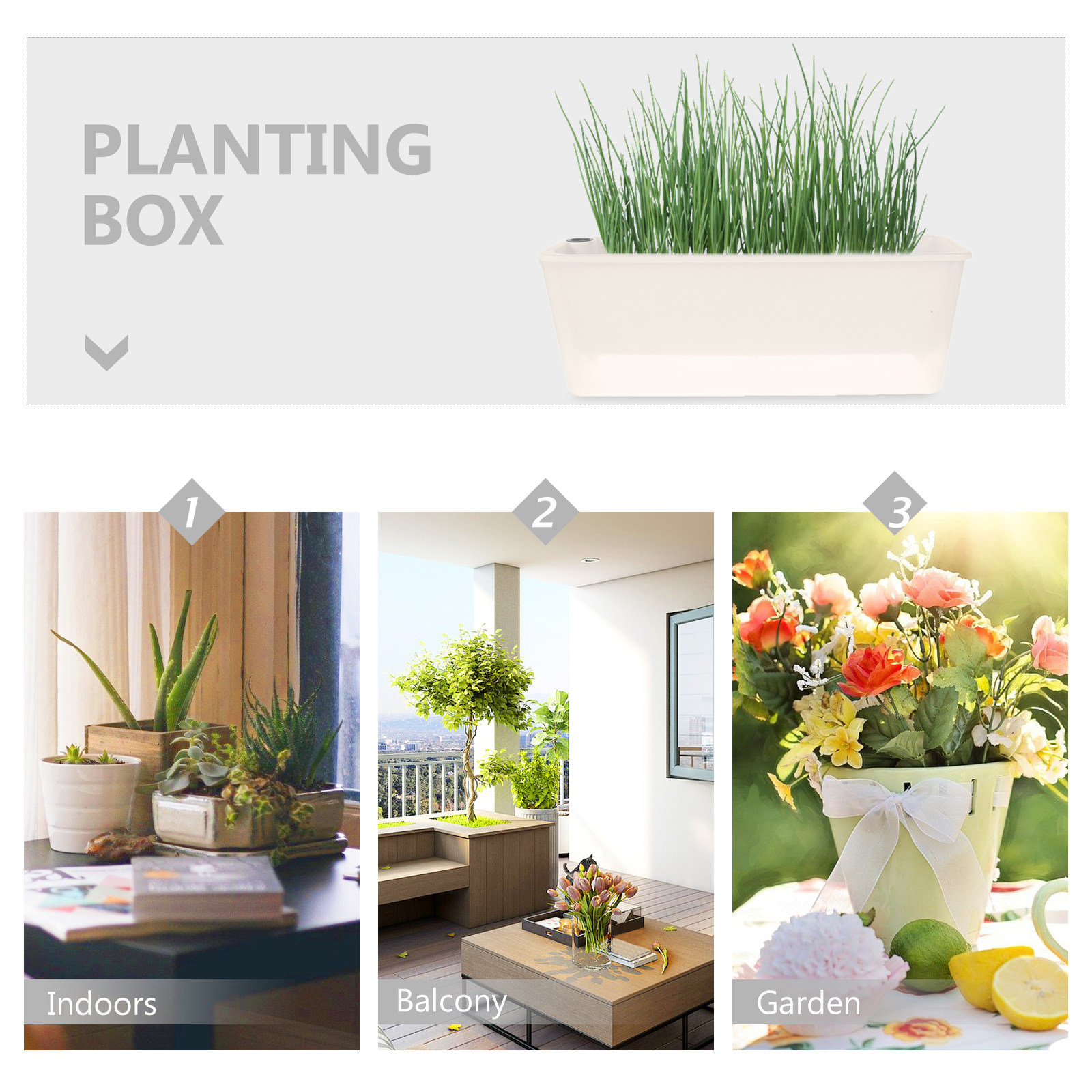 Rectangle Planter Box Long Pla - đánh giá và giá Self-Watering Planter