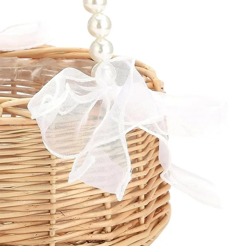 Pearl Handle Rattan Wedding Fl - đánh giá và giá Gardening Tools Girls